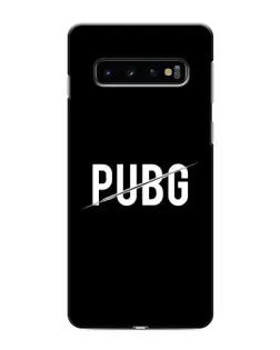 Чехол для Samsung Galaxy S10 с картинкой «PUBG — белый логотип»