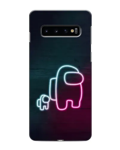 Чехол для Samsung Galaxy S10 с картинкой «Among Us неон-арт» Чехол для Samsung Galaxy S10 с картинкой «Among Us неон-арт»