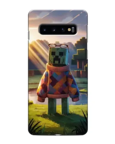 Чехол для Samsung Galaxy S10 с картинкой «Крипер в свитере»