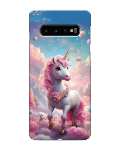 Чехол для Samsung Galaxy S10 с картинкой «Единорог среди облаков» Чехол для Samsung Galaxy S10 с картинкой «Единорог среди облаков»