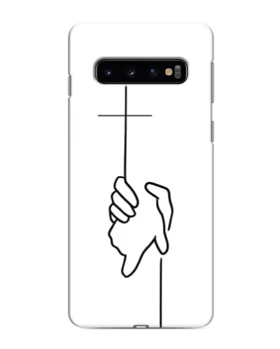 Чехол для Samsung Galaxy S10 с картинкой «Рука держит»