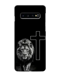 Чехол для Samsung Galaxy S10 с картинкой «Лев и Крест»