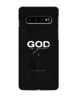 Чехол для Samsung Galaxy S10 с картинкой «GOD — Бог над всем»