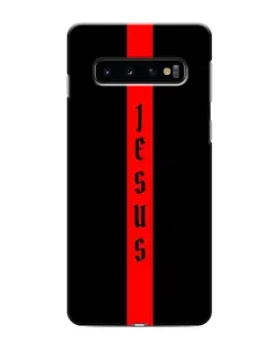 Чехол для Samsung Galaxy S10 с картинкой «Красная линия веры»