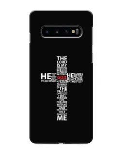 Чехол для Samsung Galaxy S10 с картинкой «Текстовый крест»