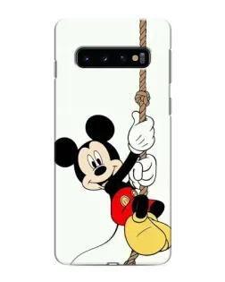 Чехол для Samsung Galaxy S10 с картинкой «Mickey на канате» Чехол для Samsung Galaxy S10 с картинкой «Mickey на канате»