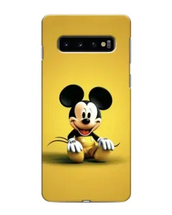 Чехол для Samsung Galaxy S10 с картинкой «Микки на желтом»