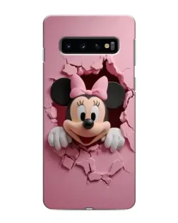 Чехол для Samsung Galaxy S10 с картинкой «Минни сквозь стену»