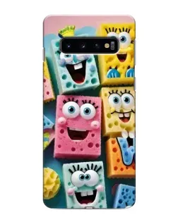 Чехол для Samsung Galaxy S10 с картинкой «Цветные губки»