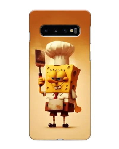 Чехол для Samsung Galaxy S10 с картинкой «Губка Боб повар»