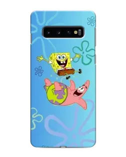 Чехол для Samsung Galaxy S10 с картинкой «Спанч Боб и Патрик»