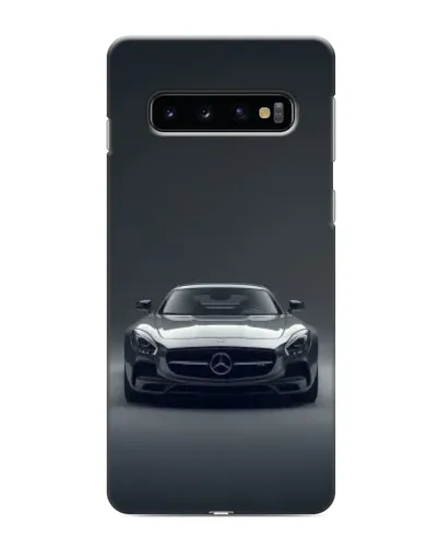 Чехол для Samsung Galaxy S10 с картинкой «Mercedes на черном»