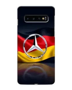 Чехол для Samsung Galaxy S10 с картинкой «Mercedes — флаг Германии»
