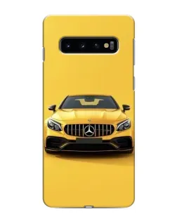 Чехол для Samsung Galaxy S10 с картинкой «Желтый Mercedes GT»
