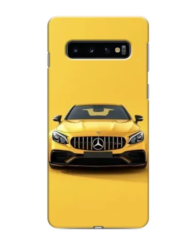 Чехол для Samsung Galaxy S10 с картинкой «Желтый Mercedes GT»