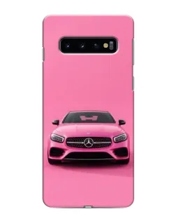 Чехол для Samsung Galaxy S10 с картинкой «Розовый Mercedes AMG»