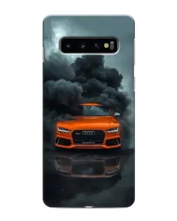Чехол для Samsung Galaxy S10 с картинкой «Audi в облаках дыма»