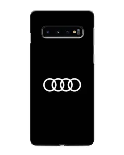 Чехол для Samsung Galaxy S10 с картинкой «Audi White Logo»