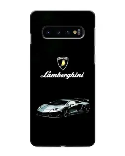 Чехол для Samsung Galaxy S10 с картинкой «Логотип Lamborghini классика»