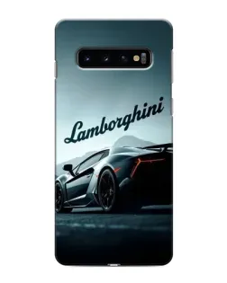 Чехол для Samsung Galaxy S10 с картинкой «Классическая надпись Lamborghini»