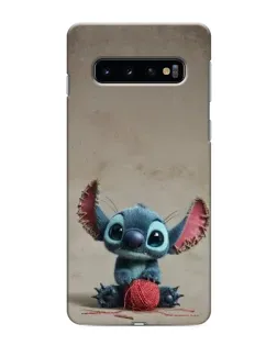 Чехол для Samsung Galaxy S10 с картинкой «Стич на коричневом фоне» Чехол для Samsung Galaxy S10 с картинкой «Стич на коричневом фоне»