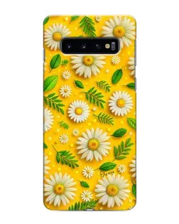 Чехол для Samsung Galaxy S10 с картинкой «Ромашковое солнце»