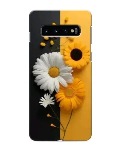 Чехол для Samsung Galaxy S10 с картинкой «Подсолнух и ромашка»
