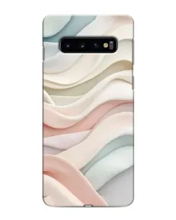 Чехол для Samsung Galaxy S10 с картинкой «Пастельные нежные волны»