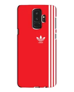 Чехол для Samsung Galaxy S9 Plus (G965) с картинкой «Красный минимализм Adidas»