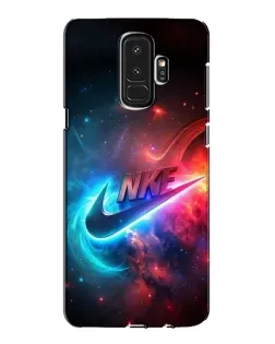 Чехол для Samsung Galaxy S9 Plus (G965) с картинкой «Огненный логотип Nike»