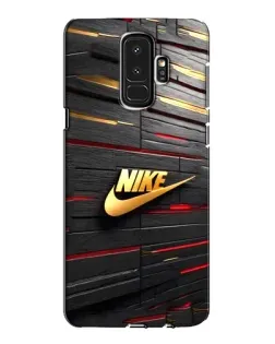 Чехол для Samsung Galaxy S9 Plus (G965) с картинкой «Золотой Nike на металле»