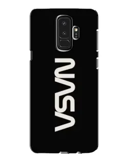 Чехол для Samsung Galaxy S9 Plus (G965) с картинкой «NASA — вертикальный логотип»