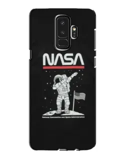 Чехол для Samsung Galaxy S9 Plus (G965) с картинкой «NASA — шагаем по Луне»