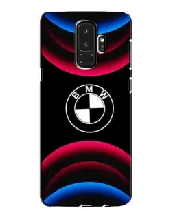 Чехол для Samsung Galaxy S9 Plus (G965) с картинкой «Логотип BMW и неоновые дуги»