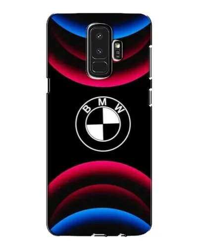 Чехол для Samsung Galaxy S9 Plus (G965) с картинкой «Логотип BMW и неоновые дуги»