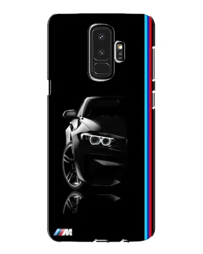 Чехол для Samsung Galaxy S9 Plus (G965) с картинкой «Силуэт BMW в темноте»