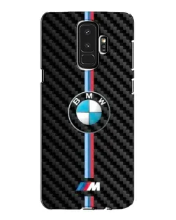 Чехол для Samsung Galaxy S9 Plus (G965) с картинкой «Эмблема BMW и карбон»