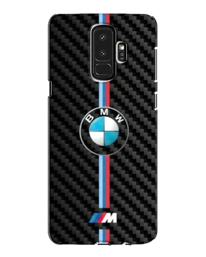 Чехол для Samsung Galaxy S9 Plus (G965) с картинкой «Эмблема BMW и карбон»