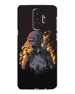 Чехол для Samsung Galaxy S9 Plus (G965) с картинкой «PUBG — огненный силуэт»