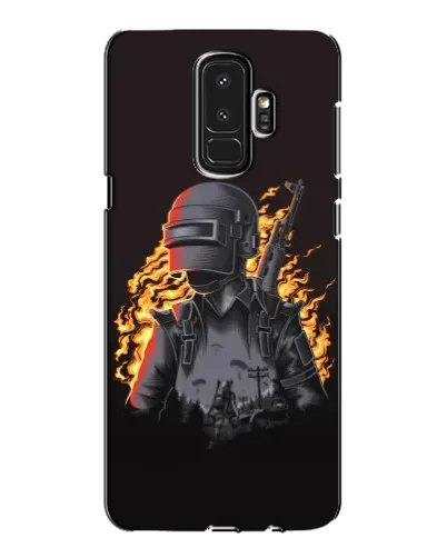 Чехол для Samsung Galaxy S9 Plus (G965) с картинкой «PUBG — огненный силуэт» Чехол для Samsung Galaxy S9 Plus (G965) с картинкой «PUBG — огненный силуэт»