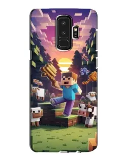 Чехол для Samsung Galaxy S9 Plus (G965) с картинкой «Стив на ферме»