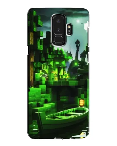 Чехол для Samsung Galaxy S9 Plus (G965) с картинкой «Minecraft лесной пейзаж»