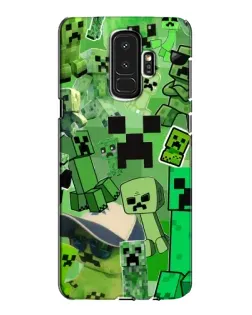 Чехол для Samsung Galaxy S9 Plus (G965) с картинкой «Криперы Minecraft»