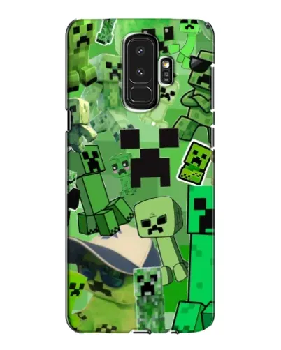 Чехол для Samsung Galaxy S9 Plus (G965) с картинкой «Криперы Minecraft»