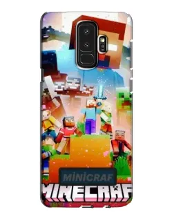 Чехол для Samsung Galaxy S9 Plus (G965) с картинкой «Minecraft герои игры»
