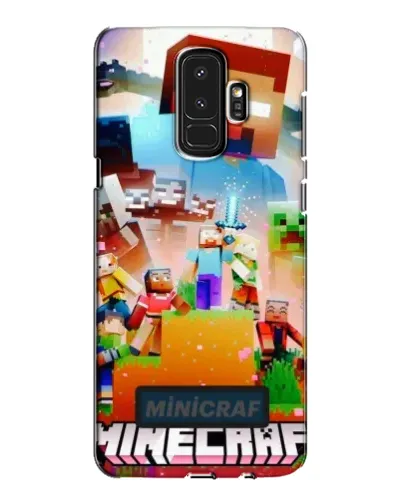 Чехол для Samsung Galaxy S9 Plus (G965) с картинкой «Minecraft герои игры»