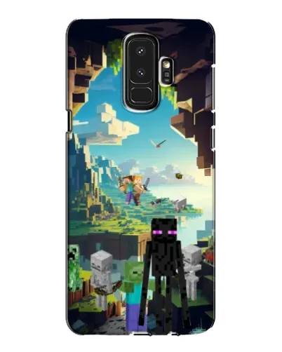 Чехол для Samsung Galaxy S9 Plus (G965) с картинкой «Эндермен в лесу»
