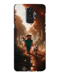 Чехол для Samsung Galaxy S9 Plus (G965) с картинкой «Стив в лесу»
