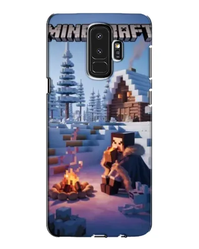 Чехол для Samsung Galaxy S9 Plus (G965) с картинкой «Зимний Minecraft»