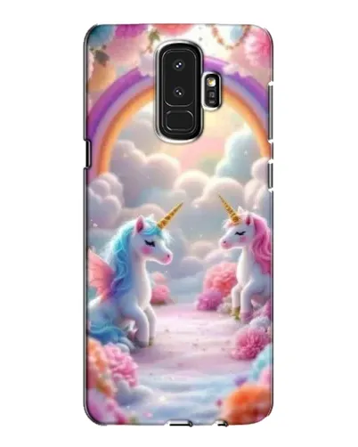 Чехол для Samsung Galaxy S9 Plus (G965) с картинкой «Радуга и единороги»